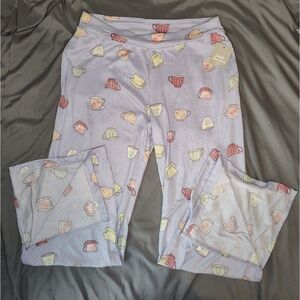 Women's Simple Pleasures Teacup Pajama Pants Lavender XL